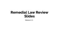 Remedial Law Review 2.1 Slides