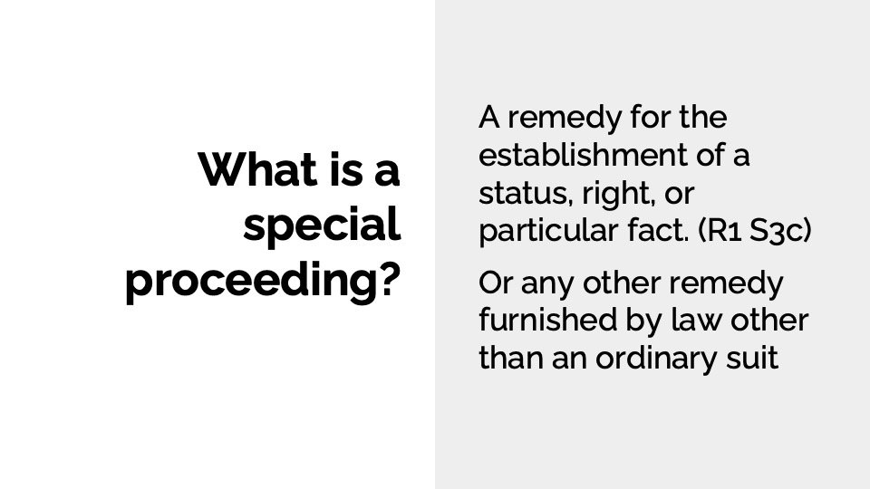Intro to Special Proceedings Slides - Image 2