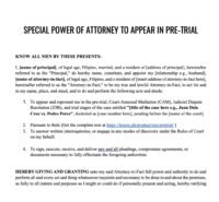 SPA to Appear in Pretrial