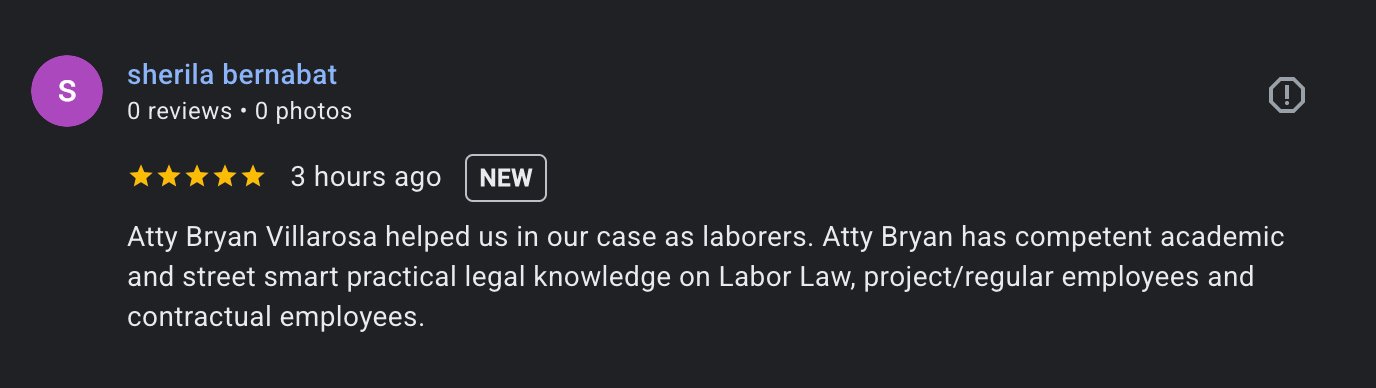 Testimonials for Lex Rex Ph Atty Bryan VillarosaiScreen Shoter - Google Chrome - 260611133740