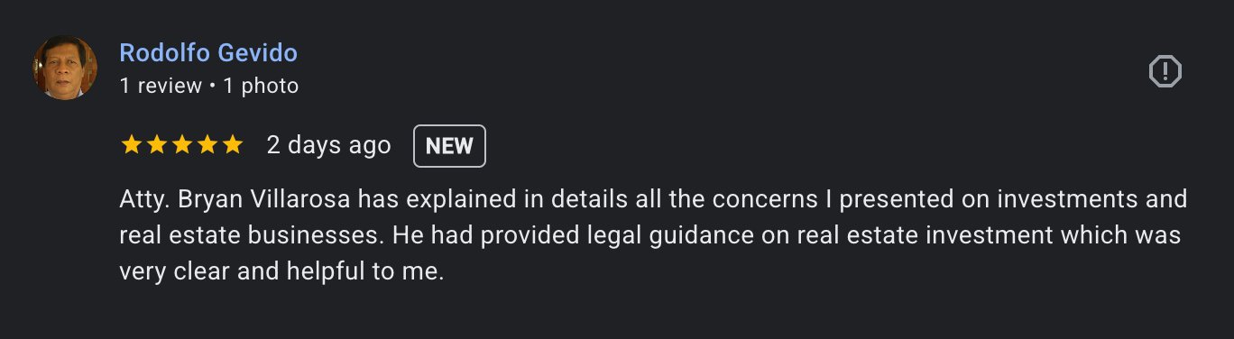 Testimonials for Lex Rex Ph Atty Bryan VillarosaiScreen Shoter - Google Chrome - 260611133747